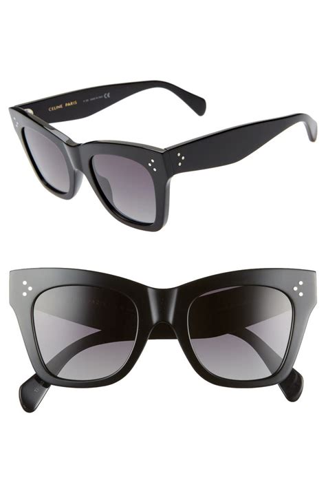 celine eyewear celine round sunglasses|celine 50mm polarized square sunglasses.